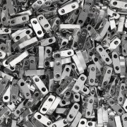 Miyuki Quarter Tila Beads 5x1.2x1.9 mm QTL-194 - Palladium Plated 50g pack