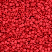 Miyuki Delica 11/0 DB0796 - Dyed Semi Mat Opaque Red 100g pack