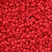 Miyuki Delica 11/0 DB0796 - Dyed Semi Mat Opaque Red 100g pack