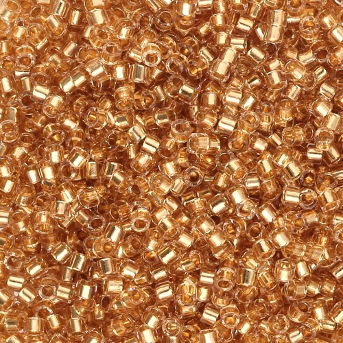 Miyuki Delica 11/0 DB2521 - 24kt Gold Lined 50g pack