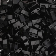 Miyuki Half Tila Beads 5x2.3x1.9 mm HTL-401 - Black 100g pack