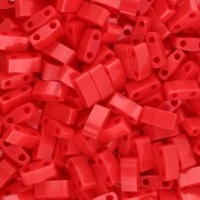 Miyuki Half Tila Beads 5x2.3x1.9 mm HTL-408 - Opaque Red 100g pack