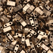 Miyuki Half Tila Beads 5x2.3x1.9 mm HTL-457 - Dark Bronze Metallic 100g pack