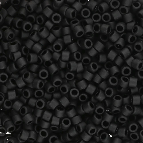 Miyuki Delica 10/0 DBM0310 - Matte Black x 100 g