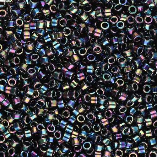 Miyuki Delica 11/0 DB0005 - Variegated Blue Iris Metallic, 100g package
