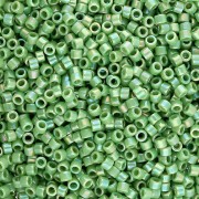 Miyuki Delica 11/0 DB0163 - Opaque Green AB 100g pack
