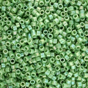 Miyuki Delica 11/0 DB0163 - Opaque Green AB 100g pack