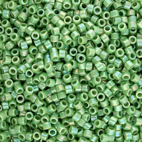 Miyuki Delica 11/0 DB0163 - Opaque Green AB x 100 g