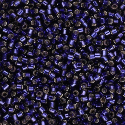 Miyuki Delica 11/0 DB0609 - Dark Purple Dyed Silver Lined 100g pack