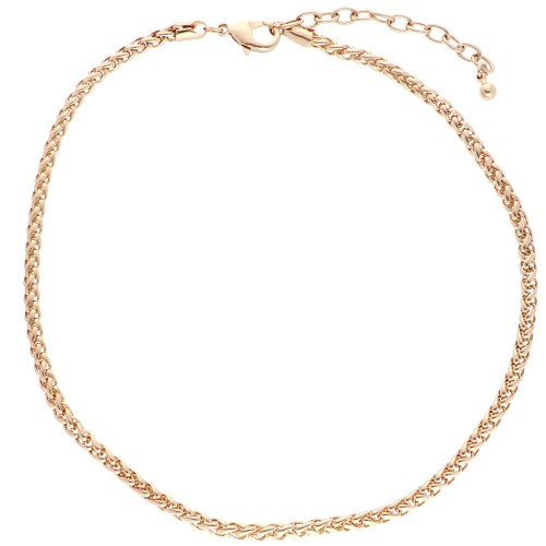 Palm Tree Necklace 5 mm - Fine gold plated x46cm