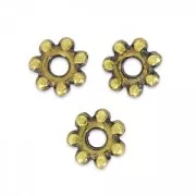 Metal spacer beads 5 mm bronze x10
