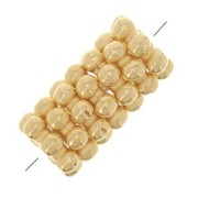 Metal spacer beads 5 mmfine Gold plated x10