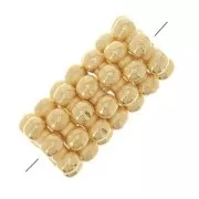 Metal spacer beads 5 mmfine Gold plated x10