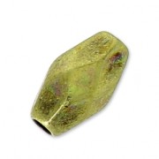 Faceted olives 7x4mm bronze tone x5|raw }}