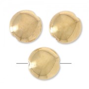 Flat Pucks 7.5mm rose gold tone x4