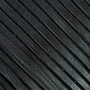 3mm Double sided lace of composition leather - Dark Grey Metallic x1m