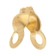 3 mm knot cap with closed rings - 304L Gold stainless steel x25