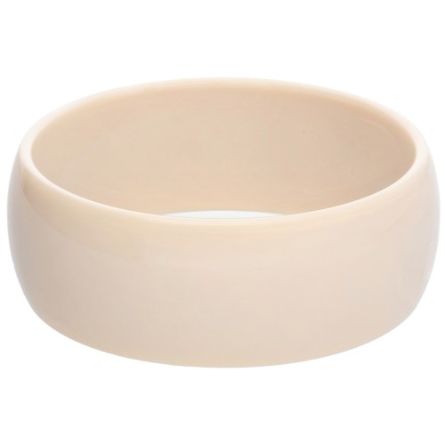69 mm thick opaque resin bead bracelet - Nude x1
