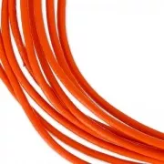 Leather cord 1,5mm Orange x 2m