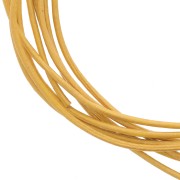 Leather cord 1,5mm gold tone x 2m