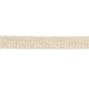 Mokuba 9 mm metallic ribbon - Light Gold golden thread x50cm