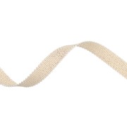 Mokuba 9 mm metallic ribbon - Light Gold golden thread x50cm