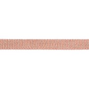 Metallic ribbon Mokuba 9 mm - Vintage rose gold thread x50cm
