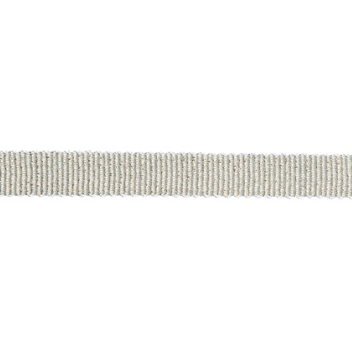 Mokuba metallic ribbon 9 mm - Khaki gold thread x50cm