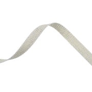 Mokuba metallic ribbon 9 mm - Khaki gold thread x50cm