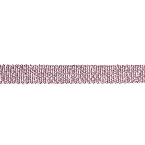 Mokuba metallic ribbon 9 mm - Violet silver thread x50cm