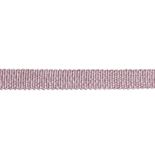 Mokuba metallic ribbon 9 mm - Violet silver thread x50cm