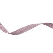 Mokuba metallic ribbon 9 mm - Violet silver thread x50cm