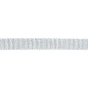 Mokuba metallic ribbon 9 mm - Light blue silver thread x50cm