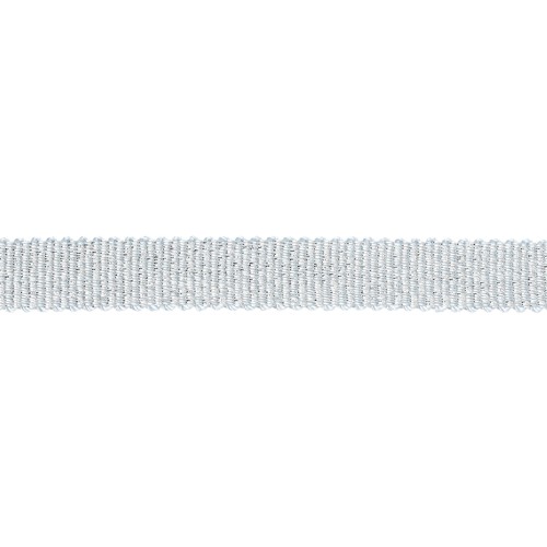 Mokuba metallic ribbon 9 mm - Light blue silver thread x50cm