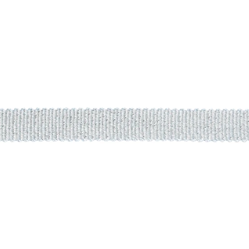 Mokuba metallic ribbon 9 mm - Light blue silver thread x50cm