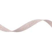 Mokuba metallic ribbon 9 mm - Light pink silver thread x50cm