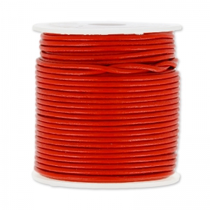 Leather cord 1,5mm Red x 25m