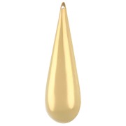 Cambered drop pendant 50x16 mm - Fine gold plated x1|raw }}
