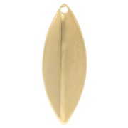 Pendant navette 25x9 mm - Fine gold plated x1
