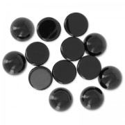 Round cabochon  6mm Black Onyx x1