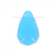 Faceted drop 6x9mm Blue Agate x1