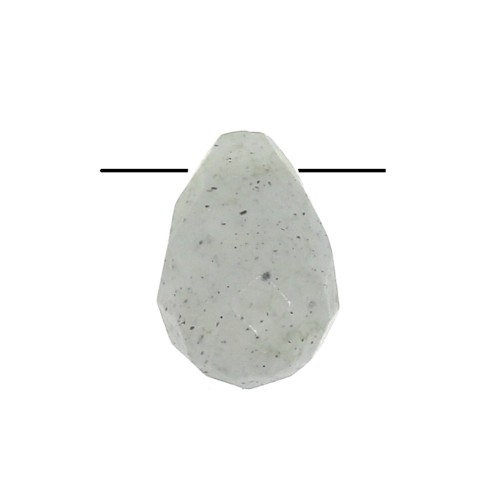 Faceted drop 6x9mm Labradorite x1