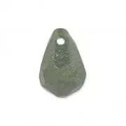 Faceted drop 6x9mm Pyrite x1