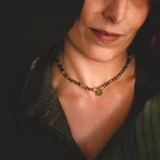 Faceted drop 6x9mm Smoky Quartz x1