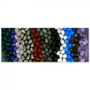 Faceted drop 6x9mm Howlite x1