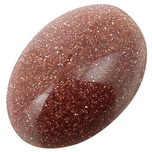 Oval cabochon 14x10 mm Gold stone imitation Sun Stone x1
