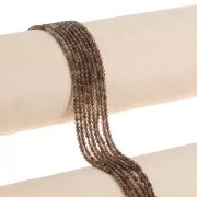 2mm round gemstone beads - Smoky Quartz x38cm