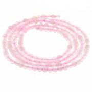 2mm Round Gemstone Beads - Rose Quartz x38cm