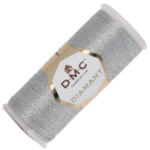 Embroidery thread DMC Diamant Silver (D415) x35m