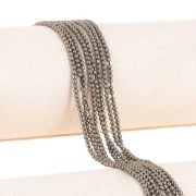 2mm round gemstone beads - Pyrite x38cm